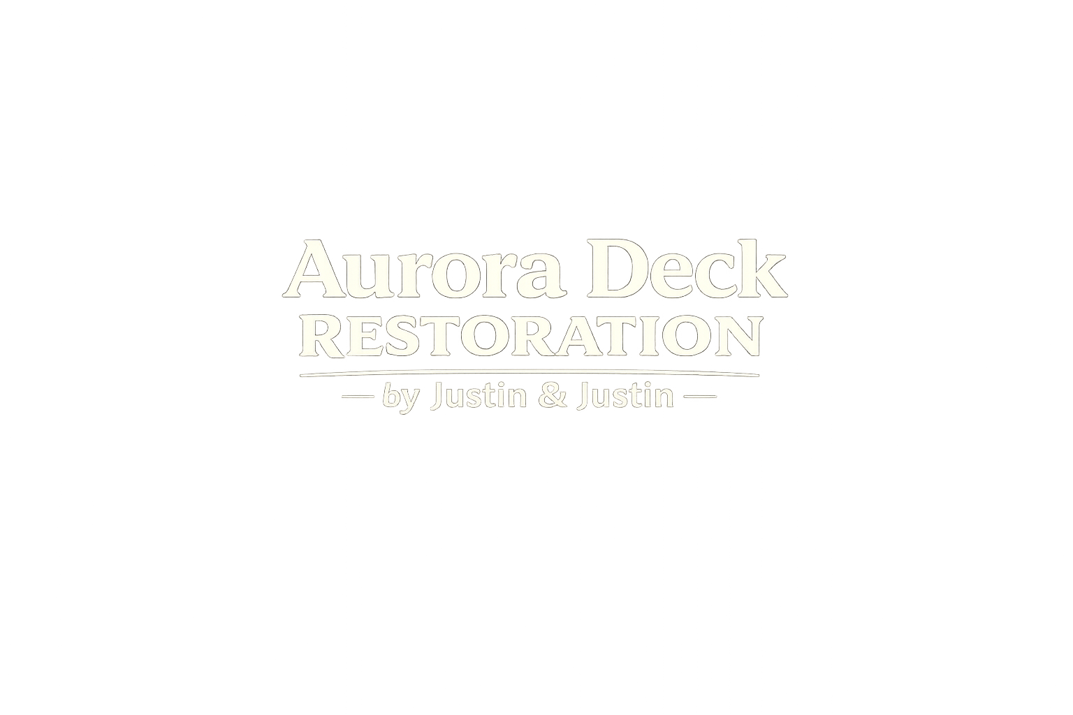 Aurora Deck Restoration by Justin and Justin